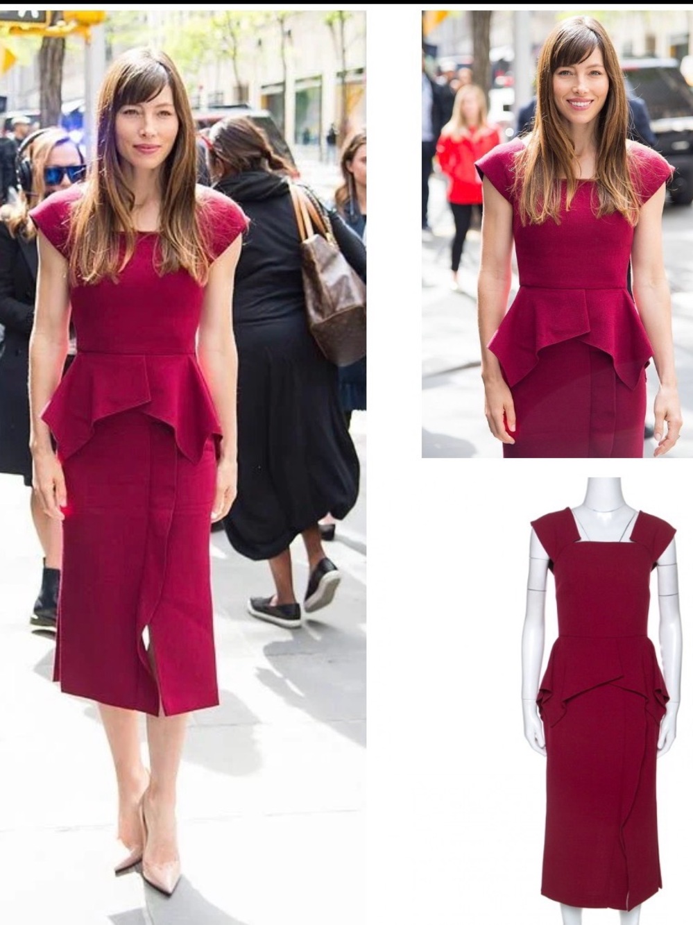 Roland Mouret Wool Dress Size UK 16